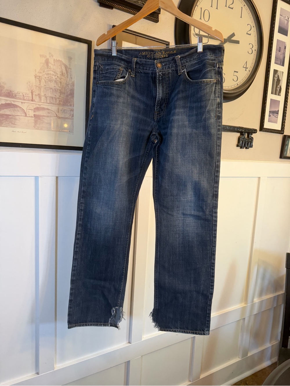 American Eagle Outfitters Men’s Original Straight-Leg Jeans 33x32 k441